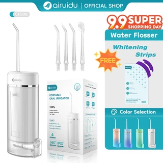 Airuidu CF500 Water Flosser 160ML Foldable Water Floss Gigi Oral Lrrigator Pembersih Gigi 3 Mode Pembilasan Tiga Kecepatan Pengisian USB Pembersih Karang Gigi