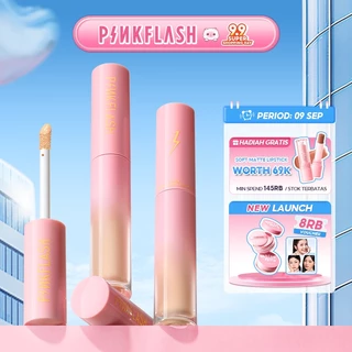 PINKFLASH Breathable Liquid Concealer Tahan Lama Natural Matte 5 Colors