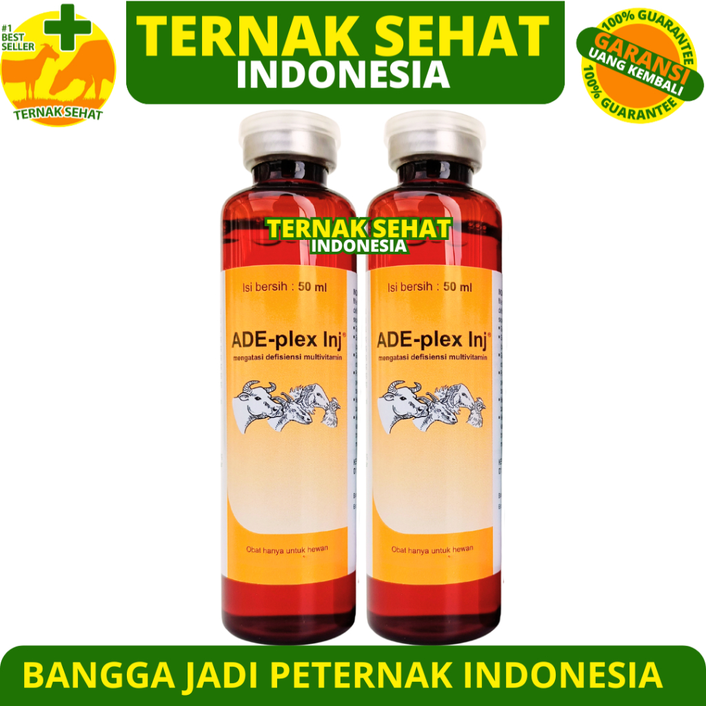 Jual ADE PLEX INJ 50 ML - Vitamin Hewan Vitamin ADE dan B Complex ...