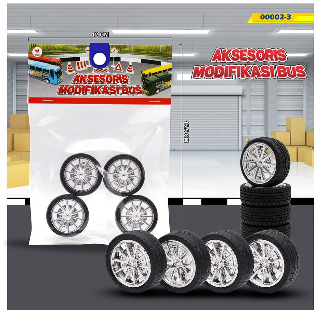 Jual Aksesoris ban racing karet RKC modifikasi miniatur bus mainan ...