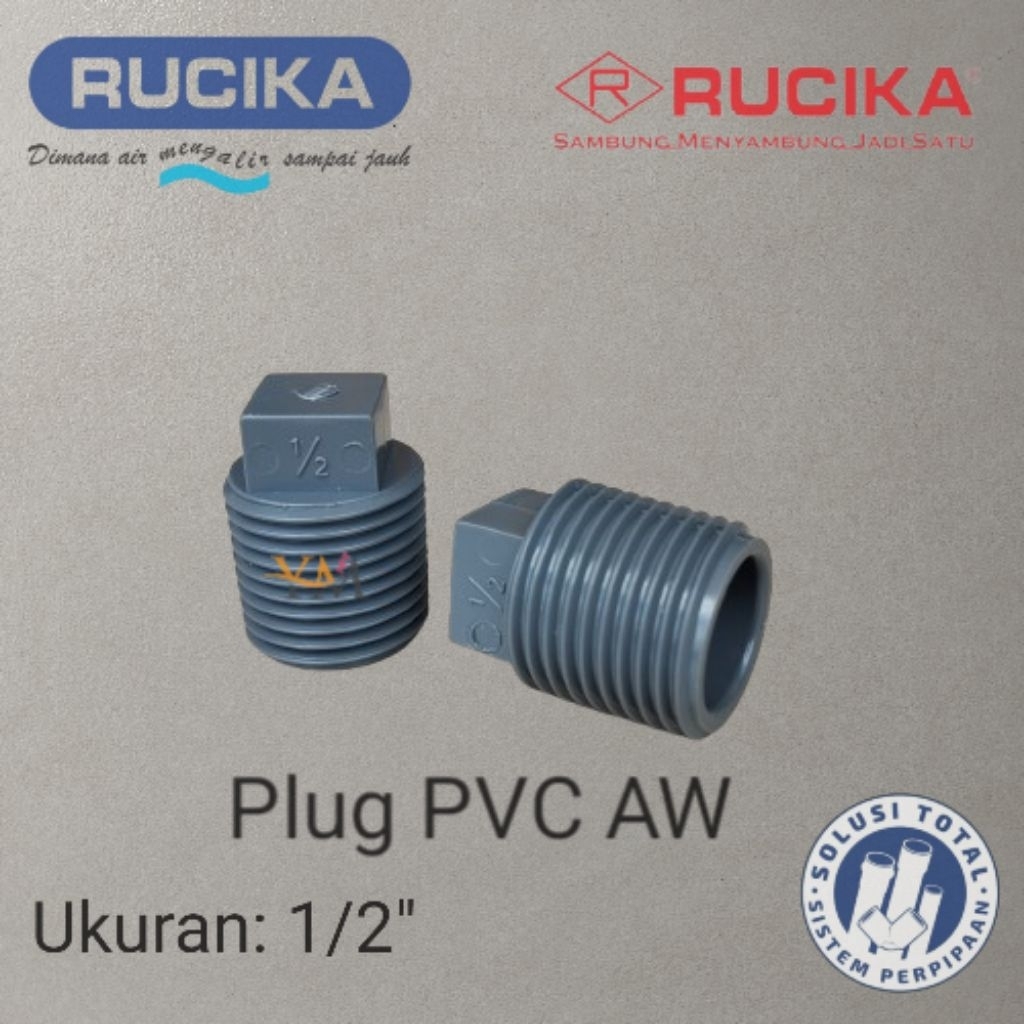 Jual Plug PVC Aw RUCIKA 1/2 INCH | Shopee Indonesia