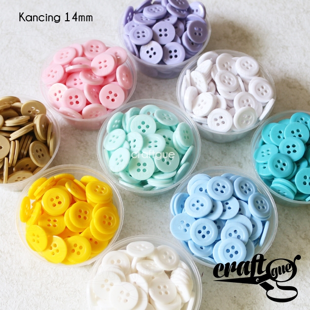 Jual Kancing Button Plastik Baju Kemeja 14mm Isi 5 gram | Shopee Indonesia