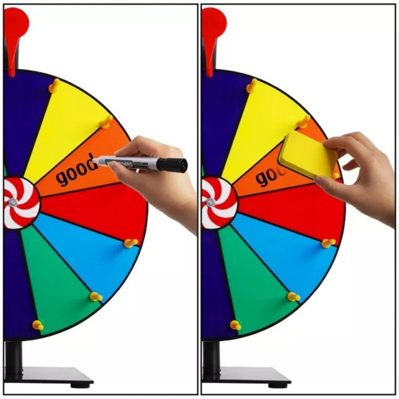 Jual 30Cm Permainan Roda Putar Spin Wheel Board Roulette Dapat Ditulis ...
