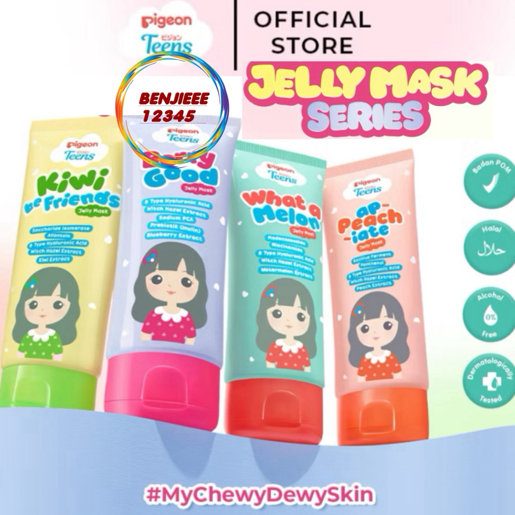 Jual PIGEON TEENS JELLY MASK for all skin needs skincare remaja masker ...