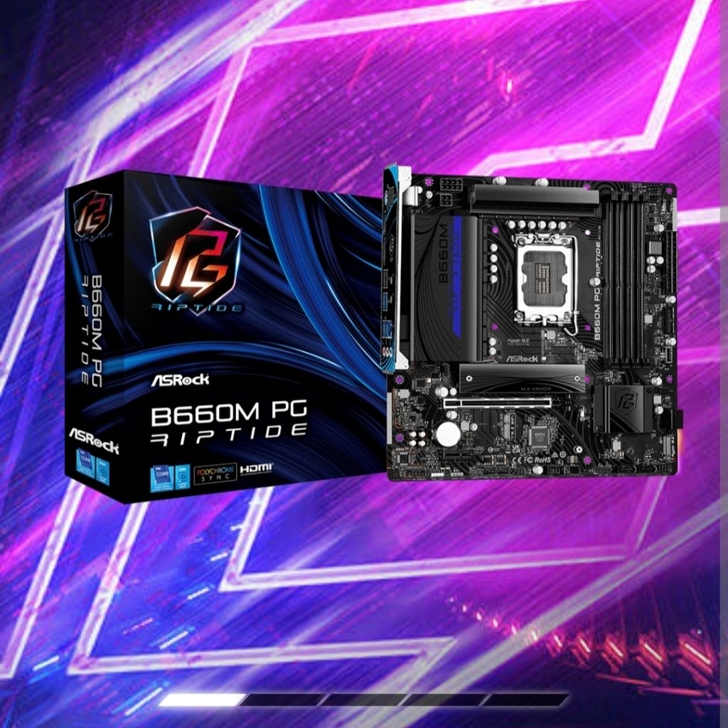 Jual New Asrock B660M PG Riptide + i5 12400F | Shopee Indonesia