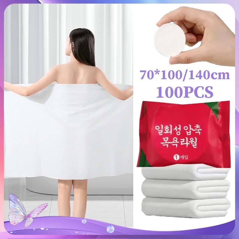 Jual 10pcs Handuk Kompres Travel Handuk Mini Wajah Handuk Compressed ...