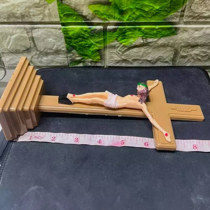 Salib Meja Fosfor Katolik Mini Besar Pajangan Home Decor