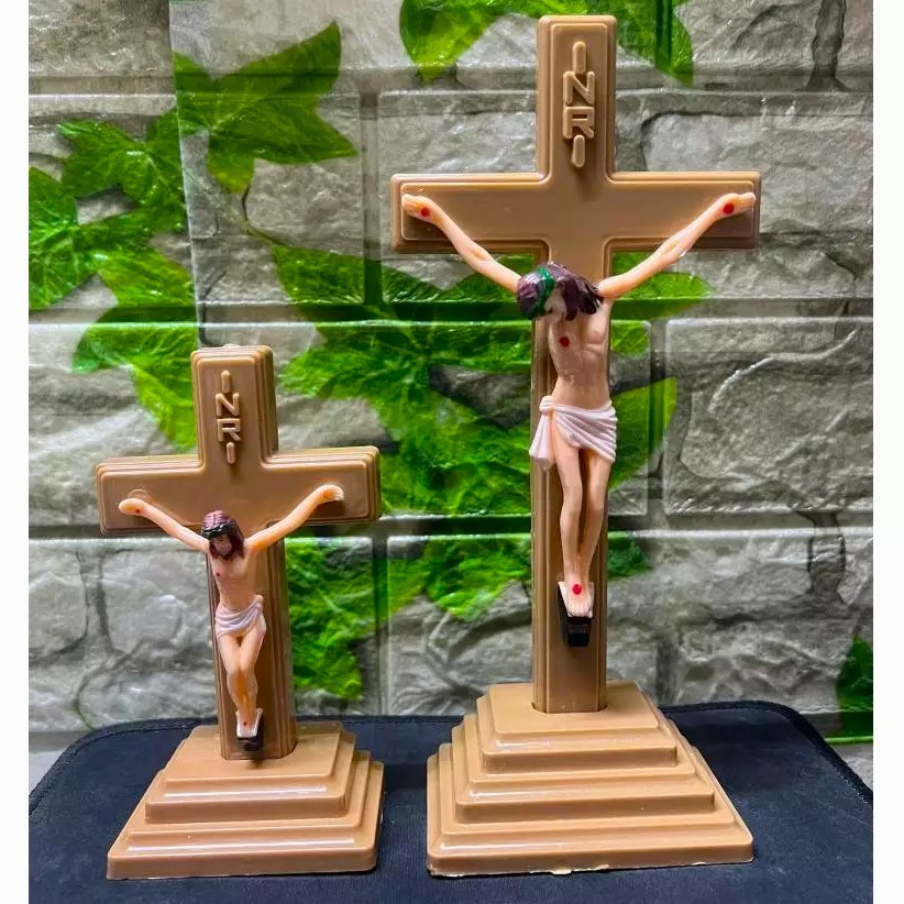 Salib Meja Fosfor Katolik Mini Besar Pajangan Home Decor 4