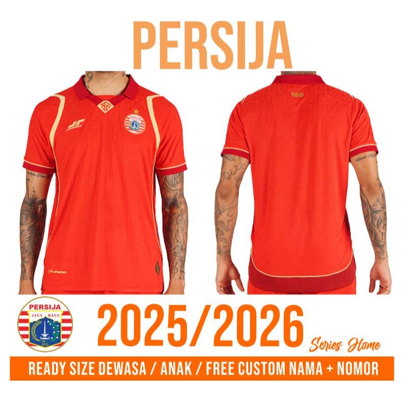 Jual Jersey Persija Jakarta Terbaru 2025-2026 Jersey Persija Player ...