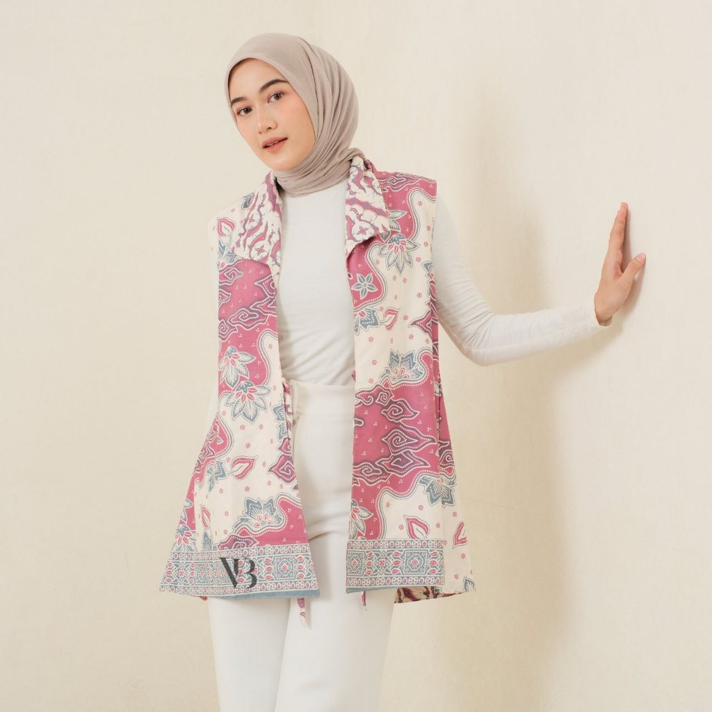 Jual Baju Wanita Atasan Batik Kerja Kantor Outer Yukensi Baju Luaran ...