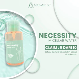 Madame Gie Necessity Micellar Water 300ml Make Up Remover Cleansing Water For All Skin Type