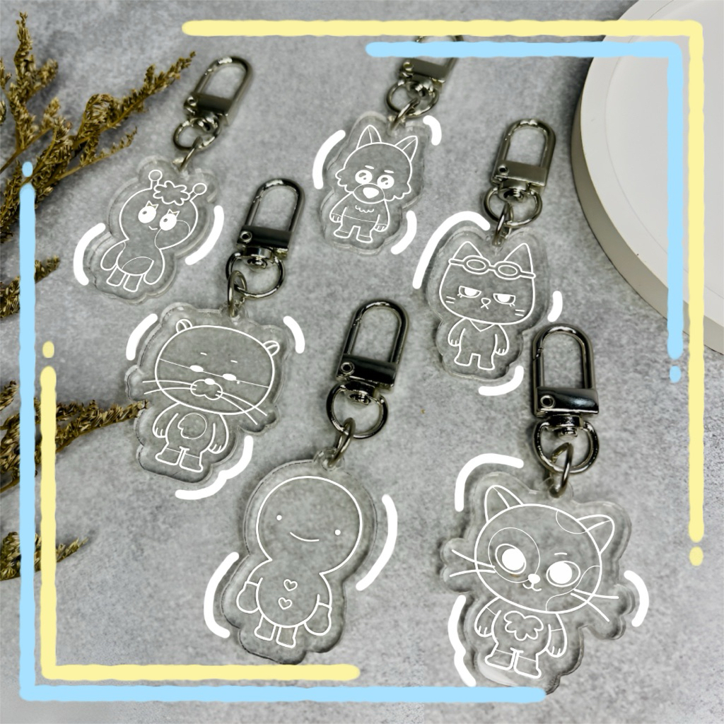 Jual Boynextdoor BBNEXDO Mini Keychain | Clear Acrylic | Gantungan ...