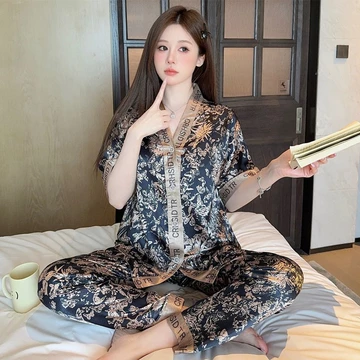 SLEEPY Piyama Wanita Full Kancing Depan Baju Tidur Wanita Best Quality SATIN Mewah Elegan