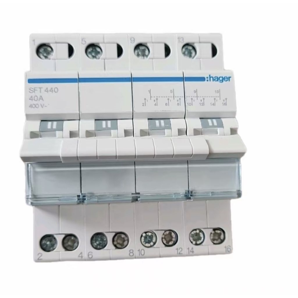 Jual MCB COS PLN Genset Hager 4P 40A SFT-440 Change Over Switch SFT440 ...