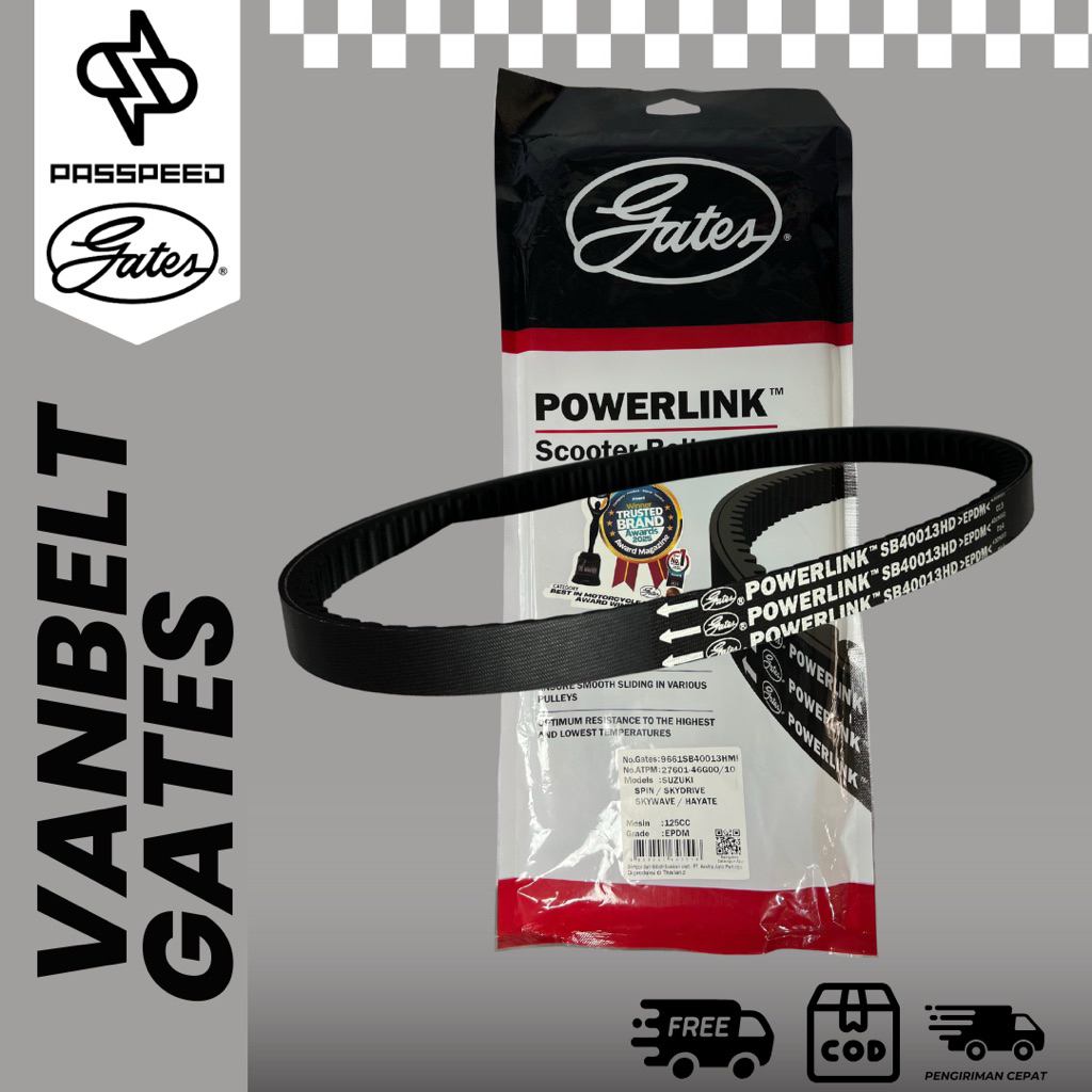 Jual GATES POWERLINK VANBELT V BELT SUZUKI SPIN SKYDRIVE SKYWAVE HAYATE ...