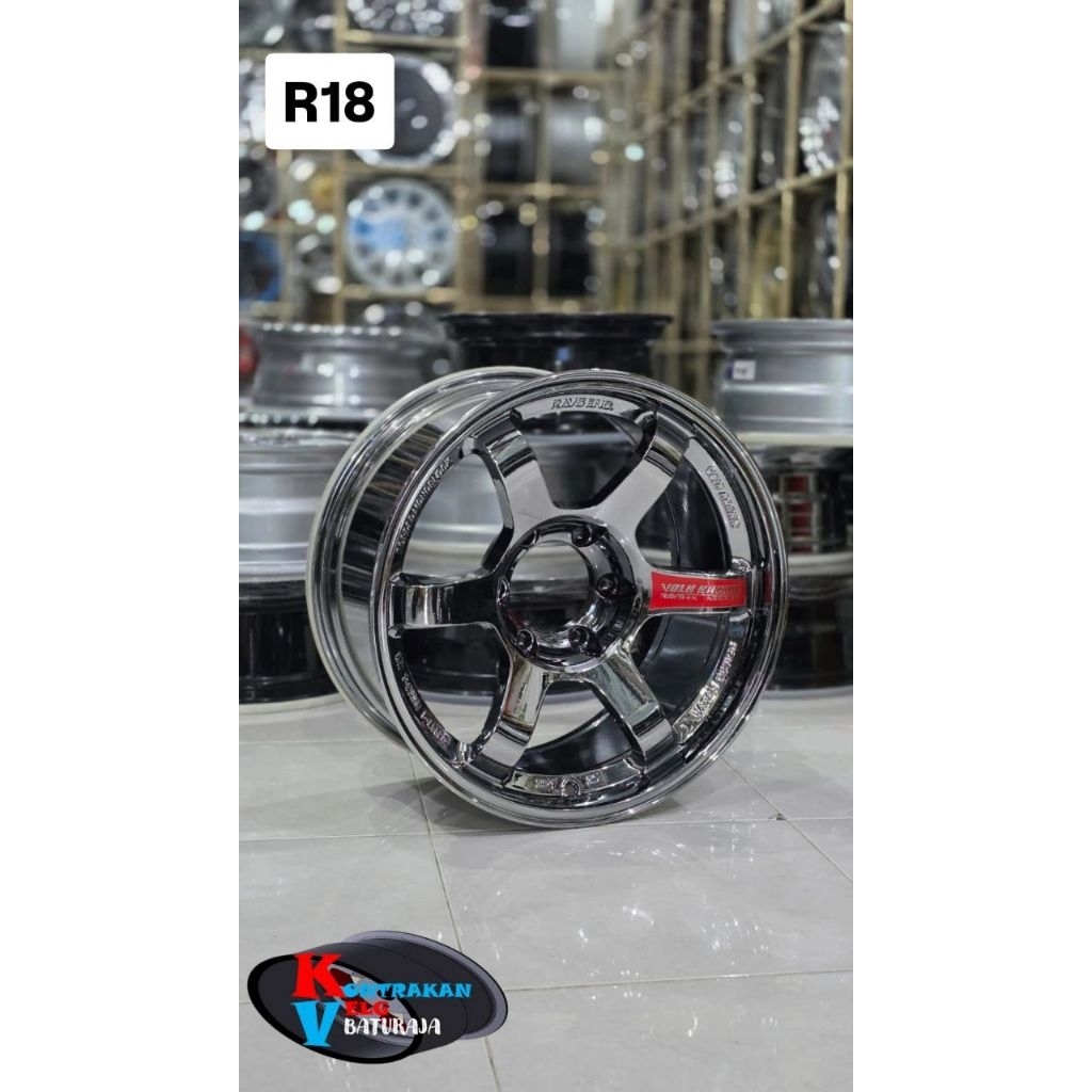 Jual Velg Volk Rays TE37 R18 Black Chrome ( Pajero Fortuner Dll ...