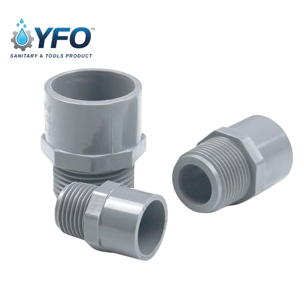 Jual [LYFO] SOK DRAT LUAR PVC TS 1/2” 3/4” 1” INCH SAMBUNGAN PIPA DRAT ...