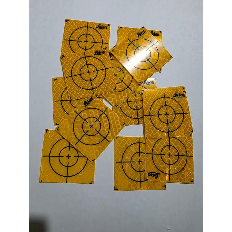 Jual Reflector Sheet Yellow 20x20mm - Survey Sticker Target Reflective ...