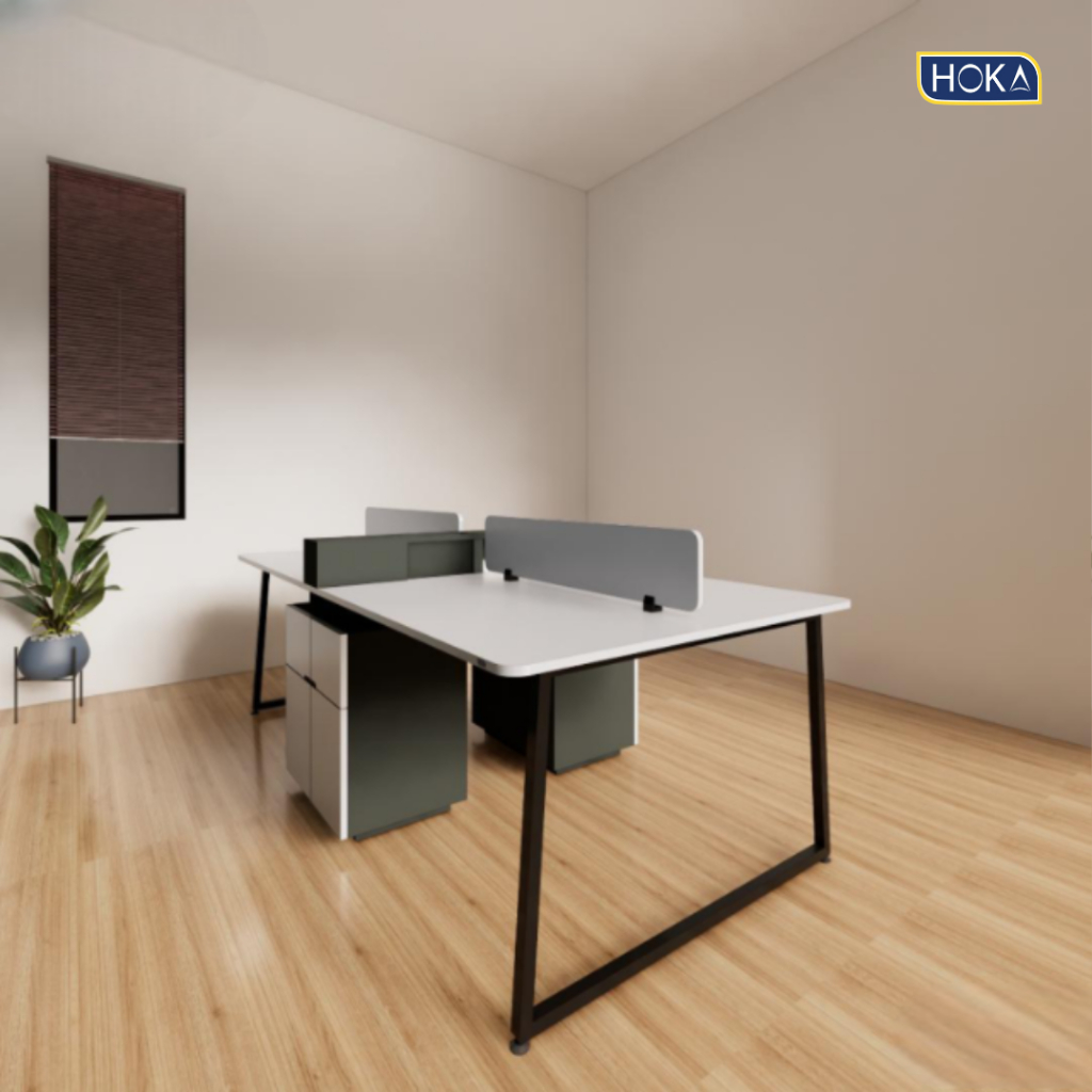 Jual Meja Kantor Meja Staff Modul HOKA HFH-S145 Plywood Finishing HPL ...