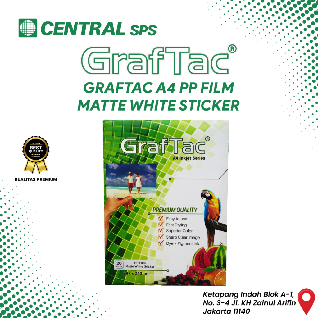 Jual Graftac A4 PP Film Matte White Sticker 20 Lembar | Shopee Indonesia