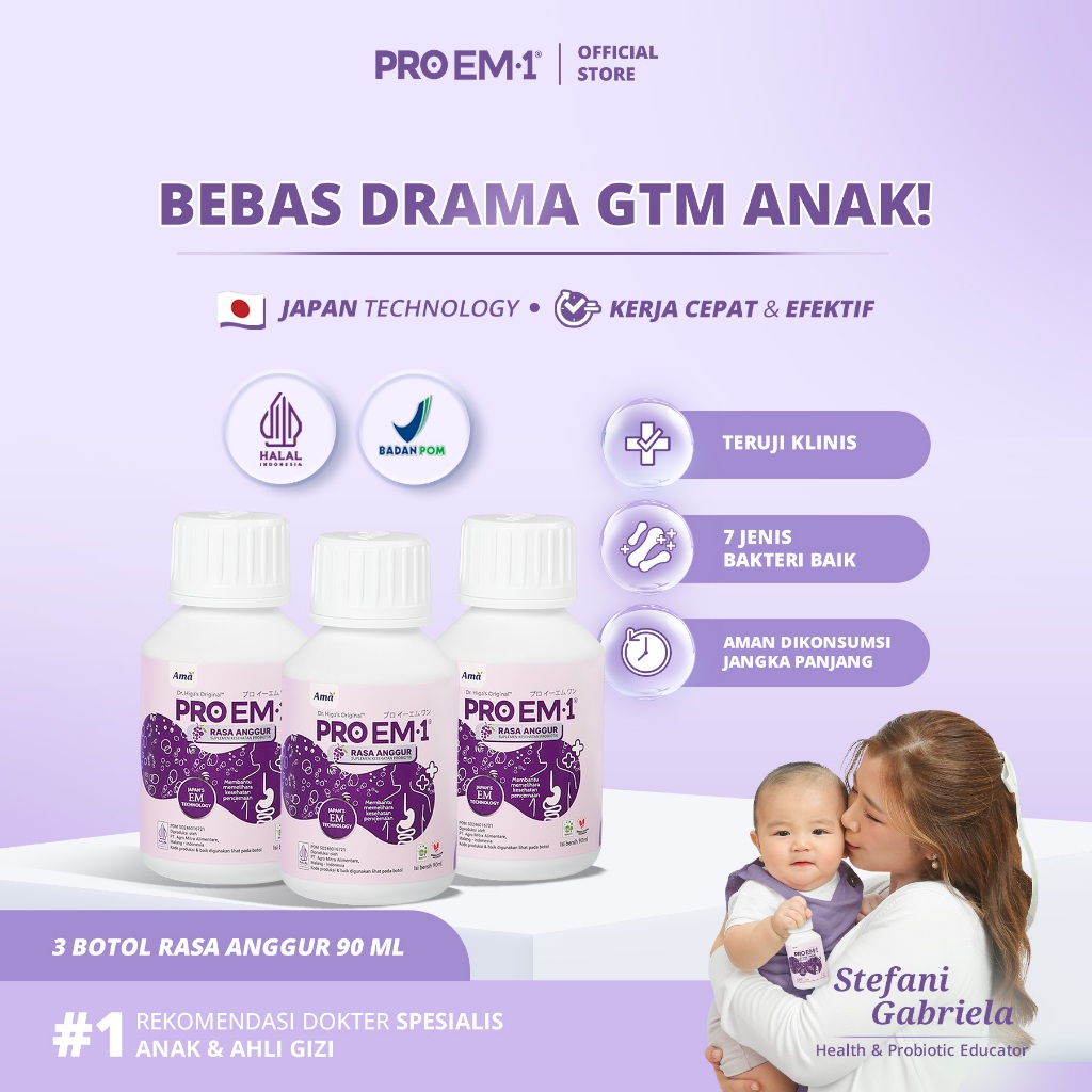 Jual PRO EM1 Bundle 3 Botol Rasa Anggur 90ml | Suplemen Probiotik ...