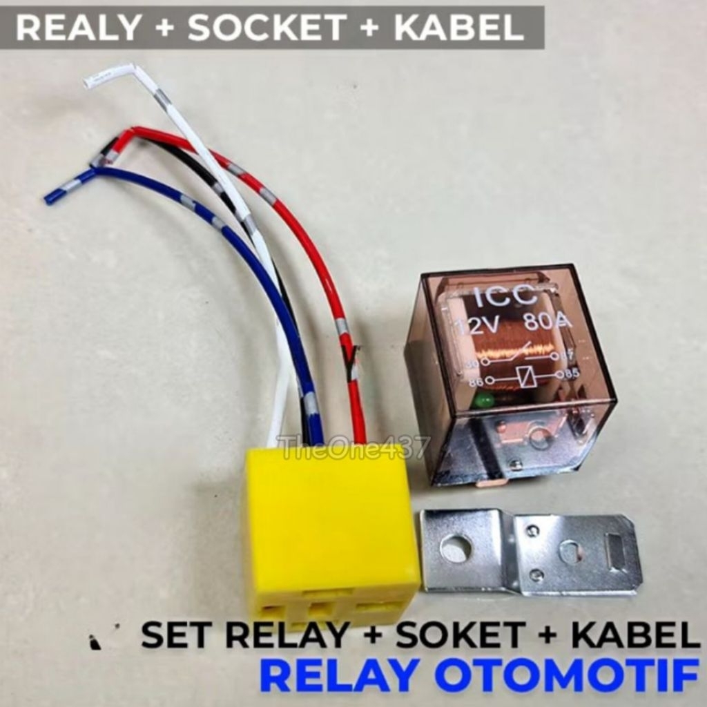 Jual Termurah!!! Paket Relay 4 Kaki & Soket Relay 12 Volt / Soket Relay ...