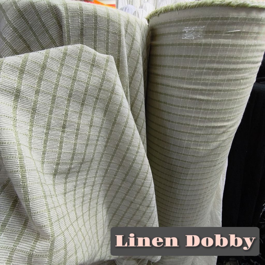 Jual Kain/Kain Bahan Linen Dobby/Bahan Kain Linen Dobby [harga ½ meter ...