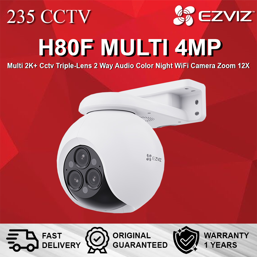 Jual EZVIZ H80F MULTI 4MP Multi 2K+ Cctv Triple-Lens 2 Way Audio Color ...