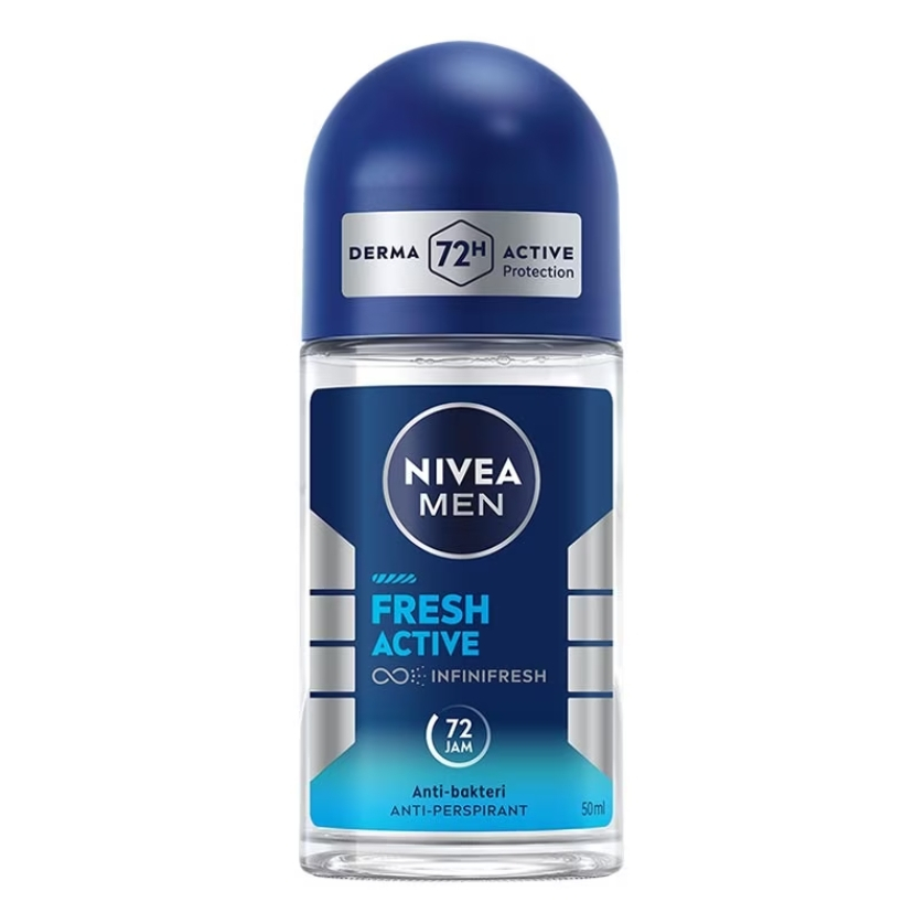 Nivea Roll On Fresh Active 50ml Nivea For Men Deodorant Roll On