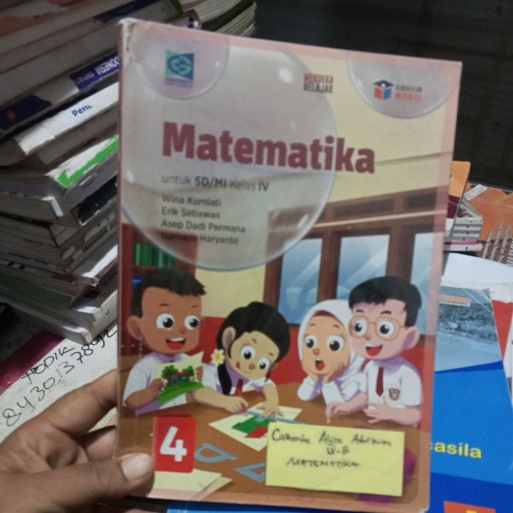 Jual BUKU MATEMATIKA UNTUK SD KELAS 4/IV KURIKULUM MERDEKA PENERBIT ...