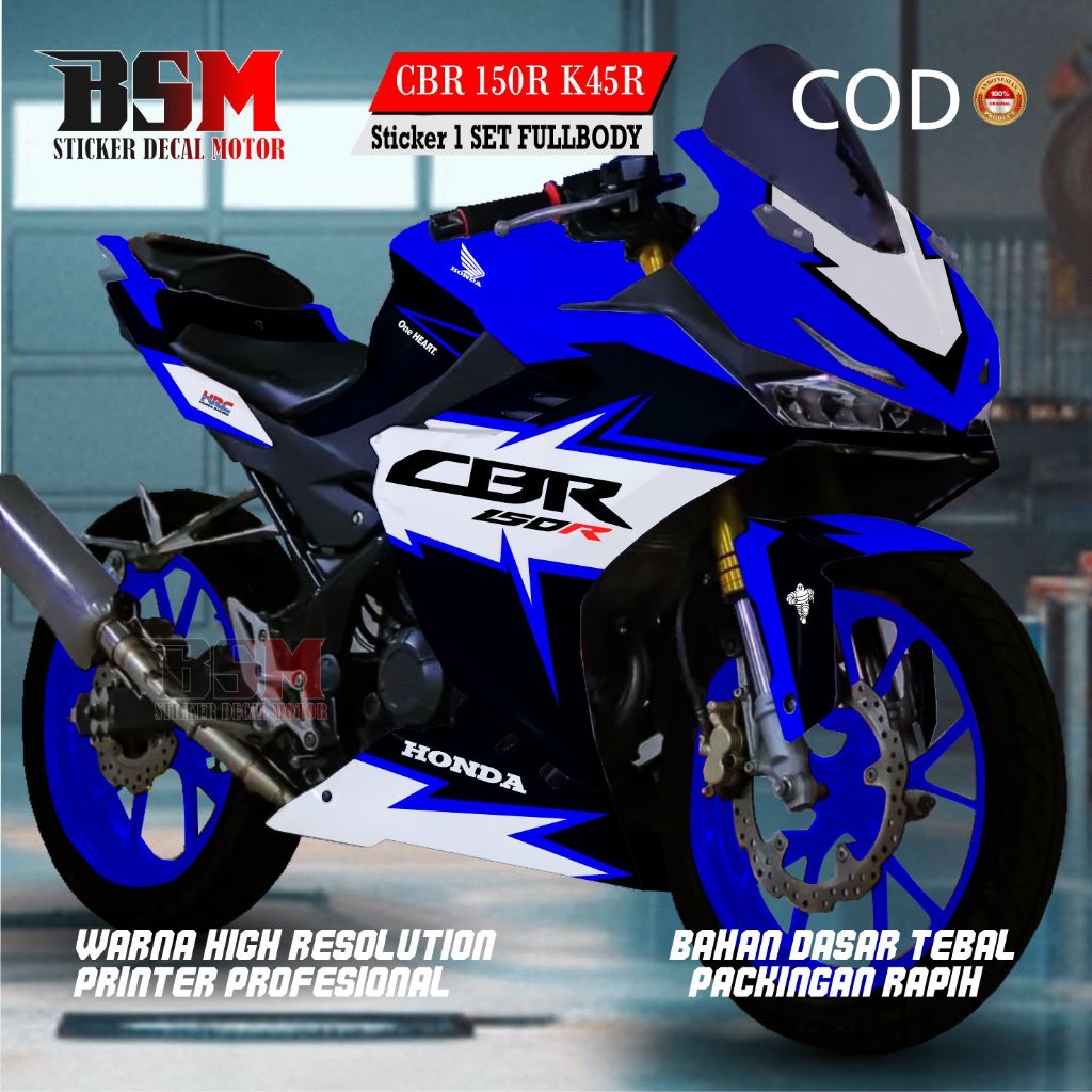 Jual Decasl CBR 150R 2021-2024 K45R Stiker Fullbody Custom HRC New ...
