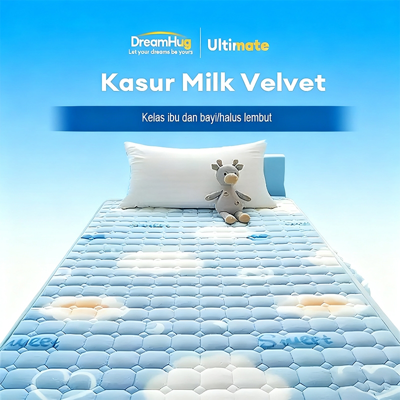 Jual DreamHug Kasur Bulu Susu Halus & Matras Topper Washable - Kualitas ...