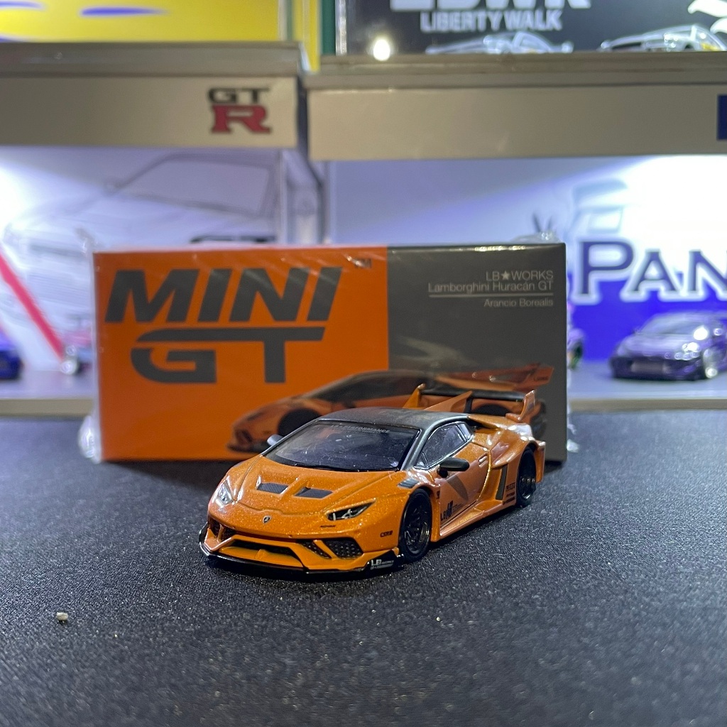 Jual Mini GT #355 Lamborghini Huracan GT Arancio Borealis - LBWK