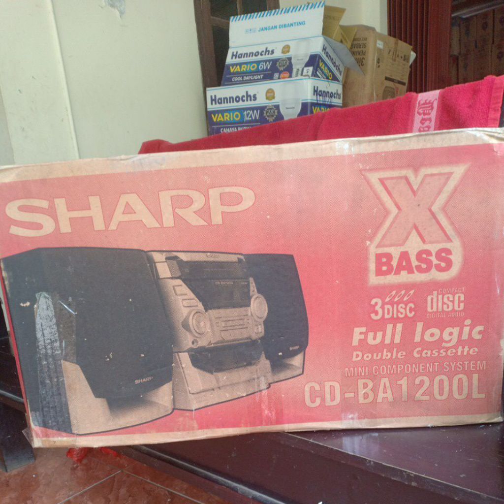 Jual Tape Compo Sharp 3 Disc 1200 W X BASS | Shopee Indonesia