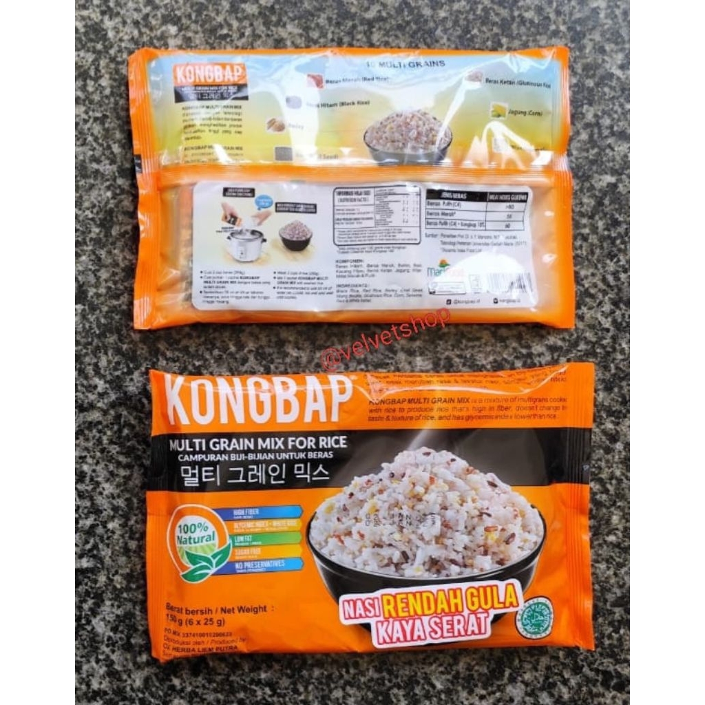 Jual KongBap Rice Multi Grain Mix Original Chia seed & Quinoa 150 gr ...
