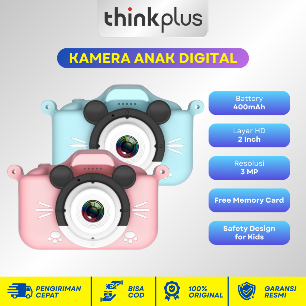 Jual [FREE MEMORY CARD] Thinkplus Kamera Anak Layar HD Digital Kamera ...