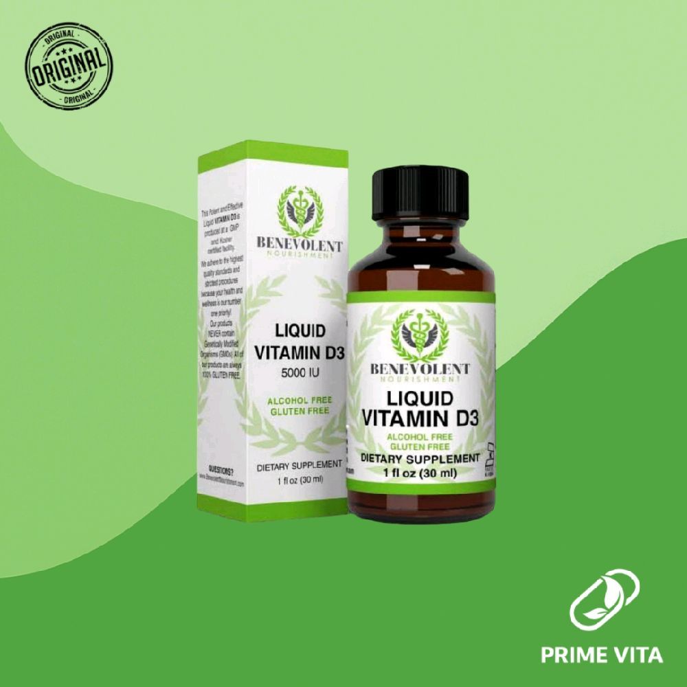 Jual Benevolent Nourishment Liquid Vitamin D3 Drops 5000 IU – Suplemen ...