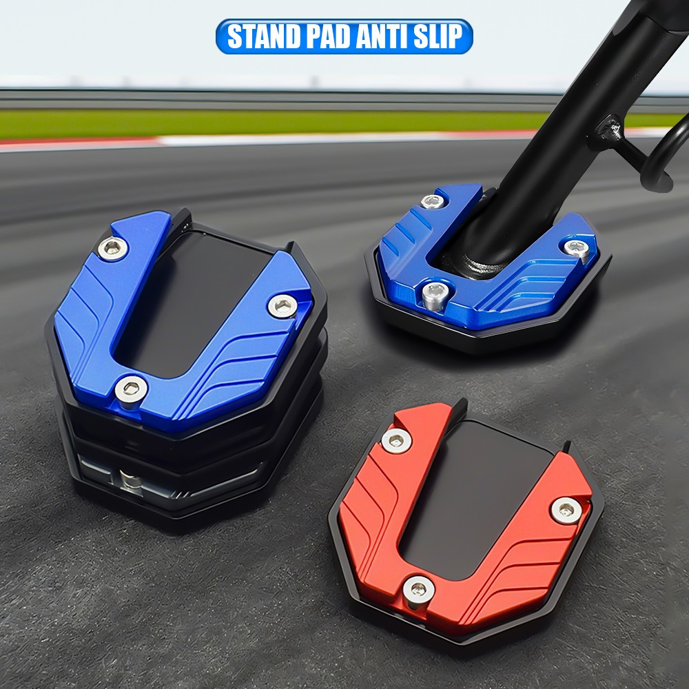 Cover Standar Samping Motor Universal Anti Licin Untuk Semua Jenis Motor / Alas Tatakan Standar Motor Anti Slip Stand Pad Motorcycle Stockami C1346