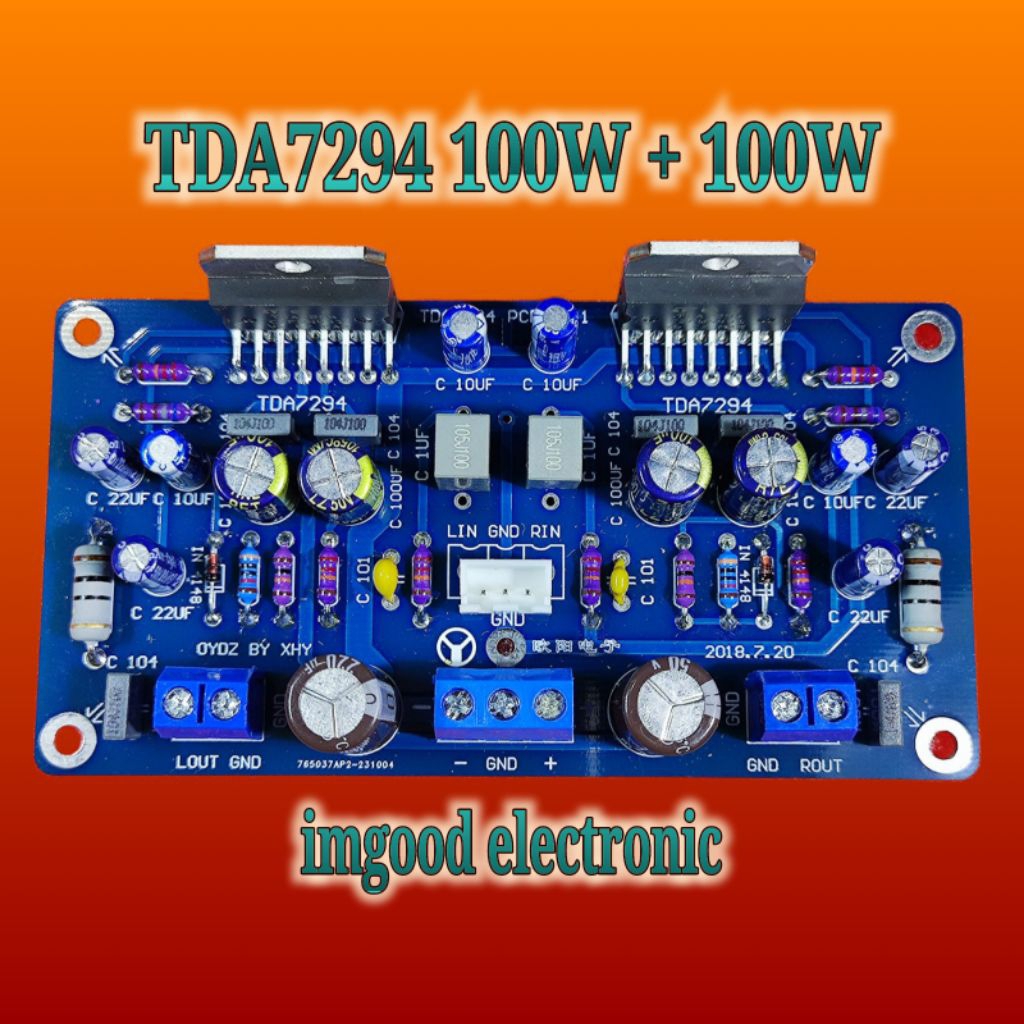 Jual TDA7294 STEREO 100W + 100W Modul Amplifier | Shopee Indonesia