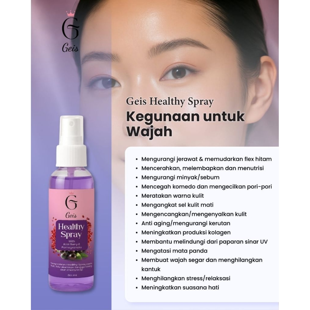 Jual Geis Healthy Spray Multi Manfaat untuk seluruh tubuh | Shopee ...