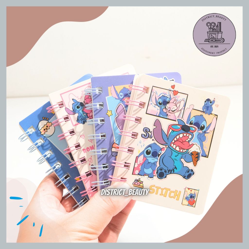 Jual BUKU RING A7 STITCH BUKU BINDER BUKU TULIS BERGARIS MOTIF STITCH ...
