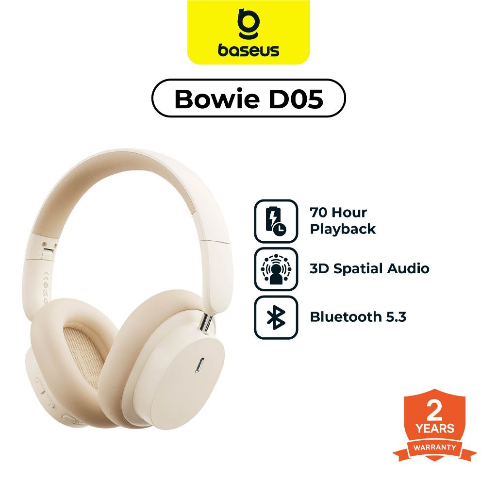 Jual BASEUS Headphone Bowie D05 ENC Foldable Play Time 70 jam 3D Audio ...