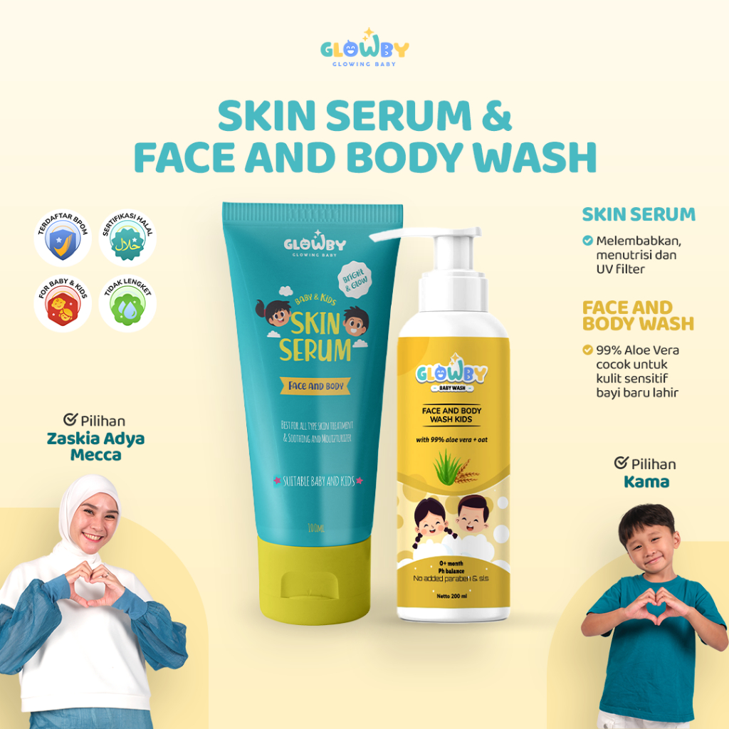 (Glowby) Perfect Glowing Sabun dan Serum Lotion Bayi dan Anak