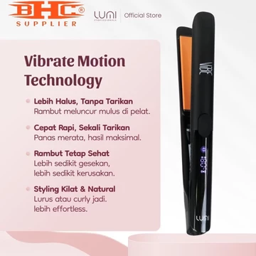 Catokan Rambut Profesional Lumi Vibe – Hair Straightener Ceramic Tourmaline Ion Negatif Digital