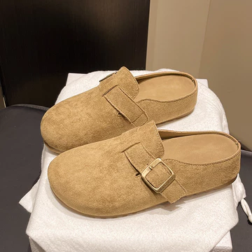Meirong Sepatu Flat Shoes Maroon Pentopel Kerja Wanita Flat Shoes Lucu Aesthetic Korean Style
