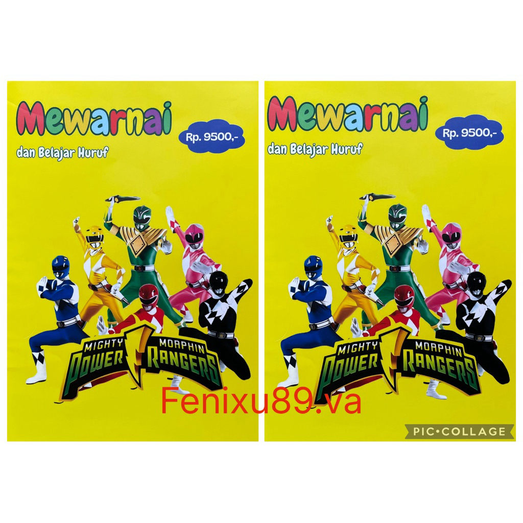 Jual Buku Mewarnai Power Rangers Jumbo cover kuning | Shopee Indonesia