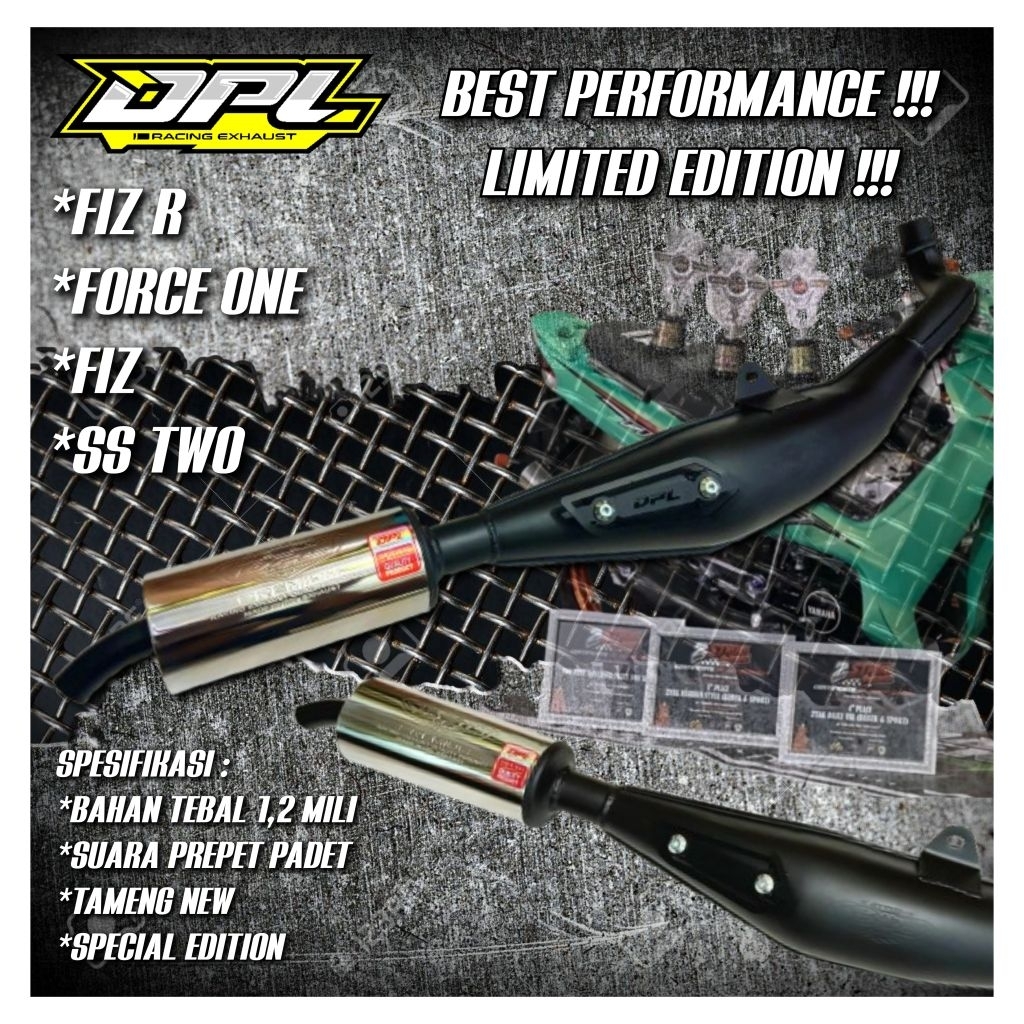 Jual KNALPOT FIZ R SS TWO FORCE ONE BY DPL RACING MUFFLER | Shopee ...