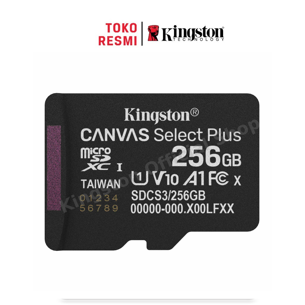 Kingston Canvas Select Plus Class 10 microSD Card 256GB (SDCS3/256GBSP) -Kecepatan 150mb/dtk (3)