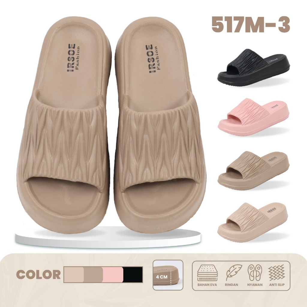 Jual Sandal Selop Wanita Karet 517M-3 Model Serat Kulit Jeruk Anti Slip ...