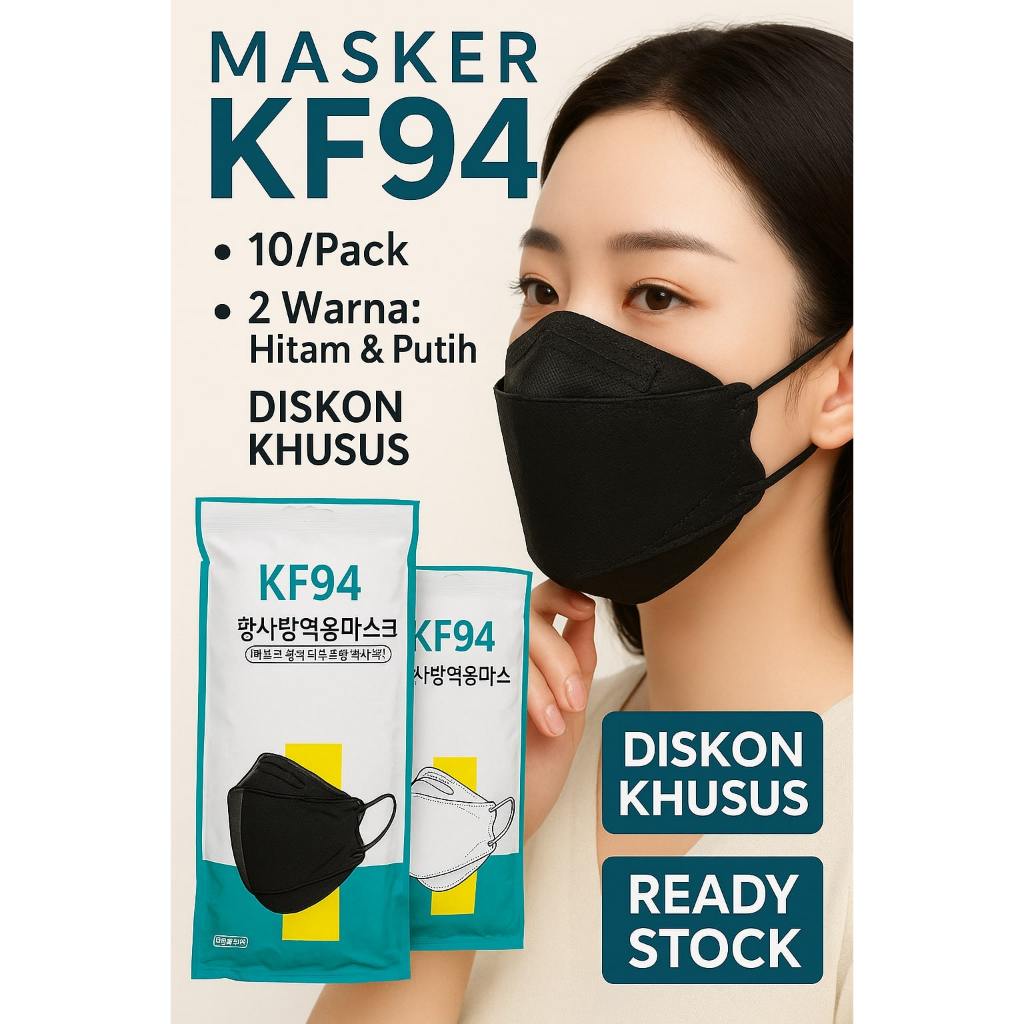 Jual Masker KF94 4 Ply Isi 10 Harga Grosir – Anti Cairan, Anti Debu ...